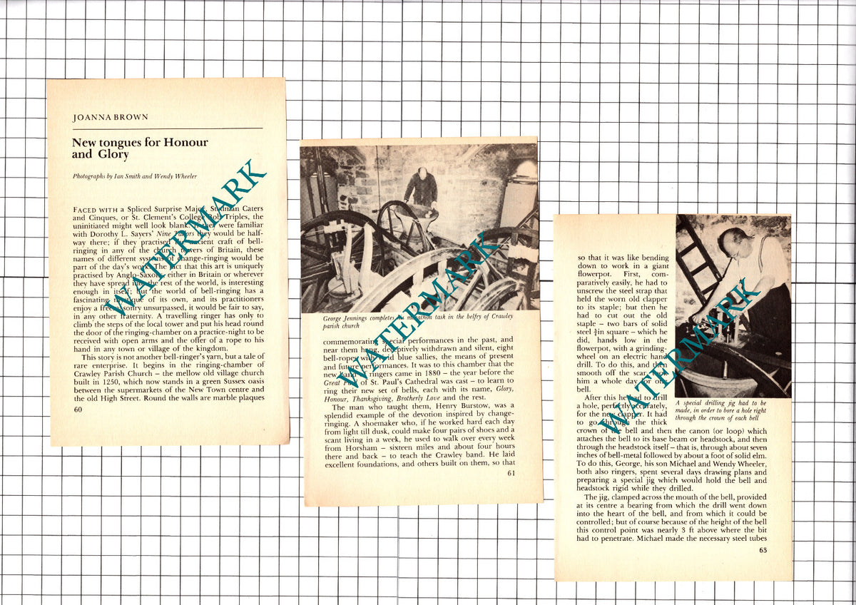George Jennings Crawley Sussex Parish Church - 1977 Small Article
