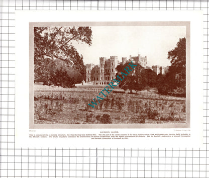 Eglinton Castle / Loudoun Castle - c1930's Book Print
