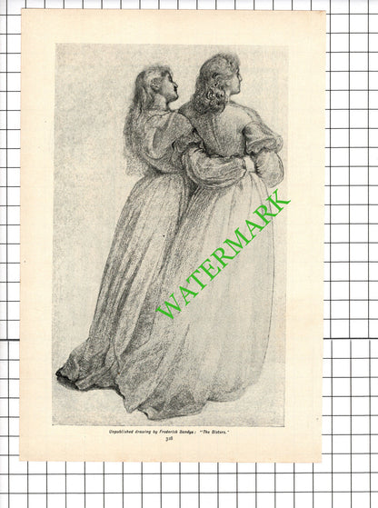 Frederick Sandys Illustrator Gleeson White  - 1898 Article