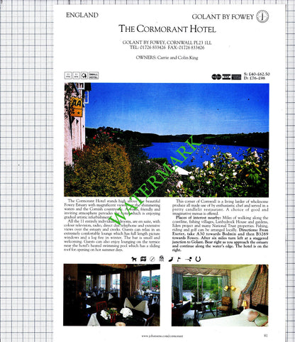 Cormorant Hotel Golant By Fowey / White Moss House Rydal Water - 2001 Cutting