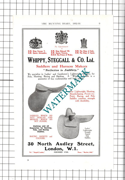 Whippy Steggall & Co Ltd London / Parish's Patent Cooker Co Ltd - 1932 Advert