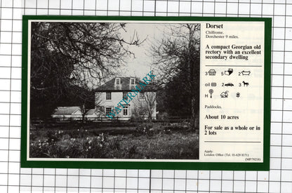 Chilfrome Dorset Rectory / Iver Buckinghamshire - 1981 House Sale Advert