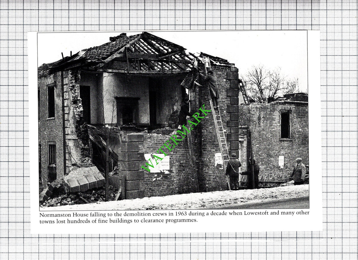 Lowestoft Old Nelson Street / Normanston House - Cutting