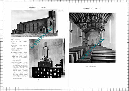 St Luke's Church Loscoe Naylor Sale Widdows Architect - c.1947 Article / Print