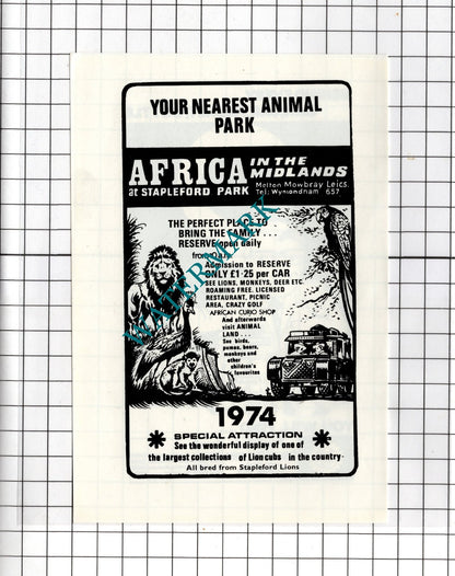 Stapleford Park Melton Mowbray / Peter Holland Stamford Lincolnshire 1974 Advert