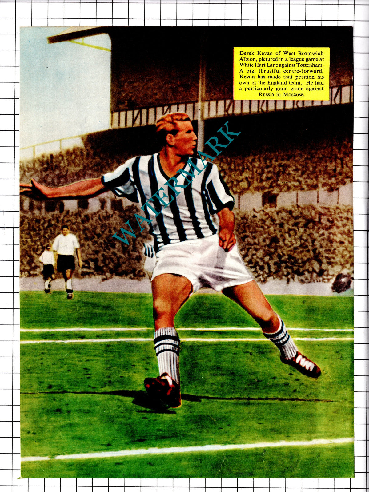 Derek Kevan West Bromwich Albion Football - c.1958 Clipping / Print