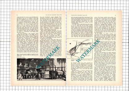 Liverpool Street Railway Station - 1974 Article / Print