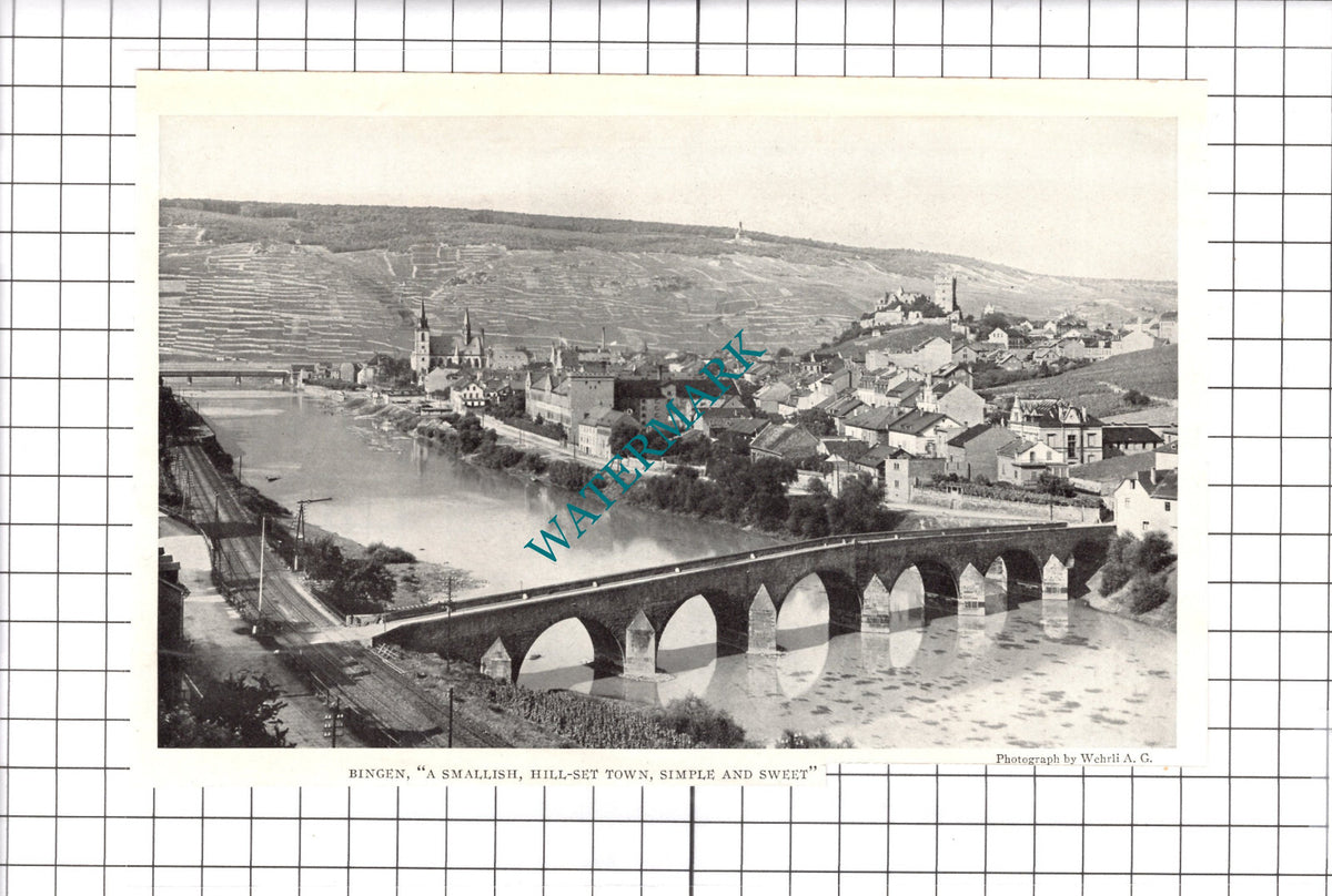 Bingen Germany - 1925 Clipping / Print