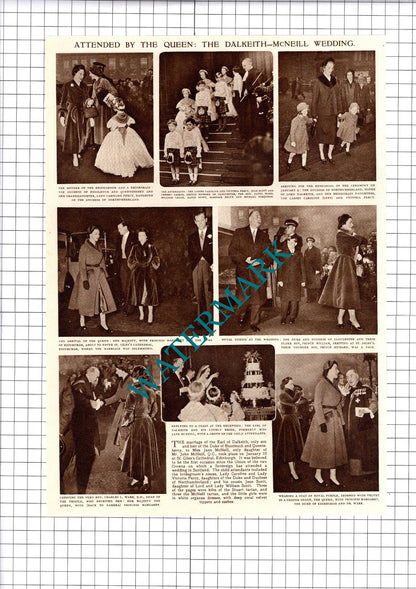 Maldive Islands Republic Amin Didi / Earl Of Dalkeith Jane McNeill -  1953 Print