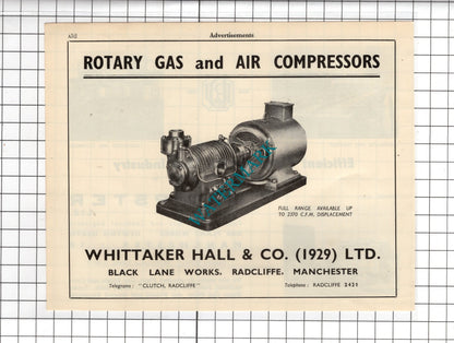 R & J Dempster Ltd Newton Heath Manchester / Whittaker Hall & Co  - 1951 Advert