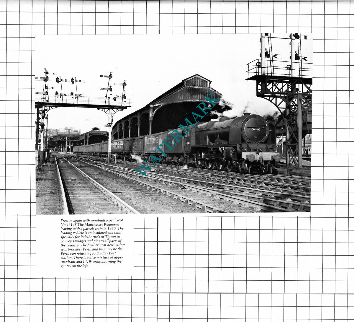 Preston Railway Station Engine No 46148 -Cutting