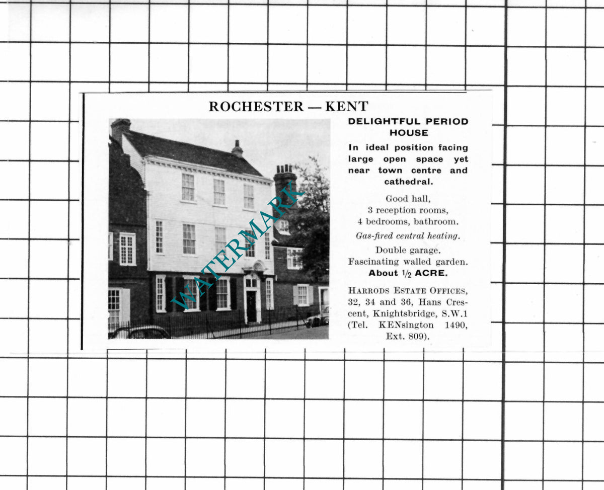 Rochester Kent SMALL House Sale Advert - 1967 Cutting