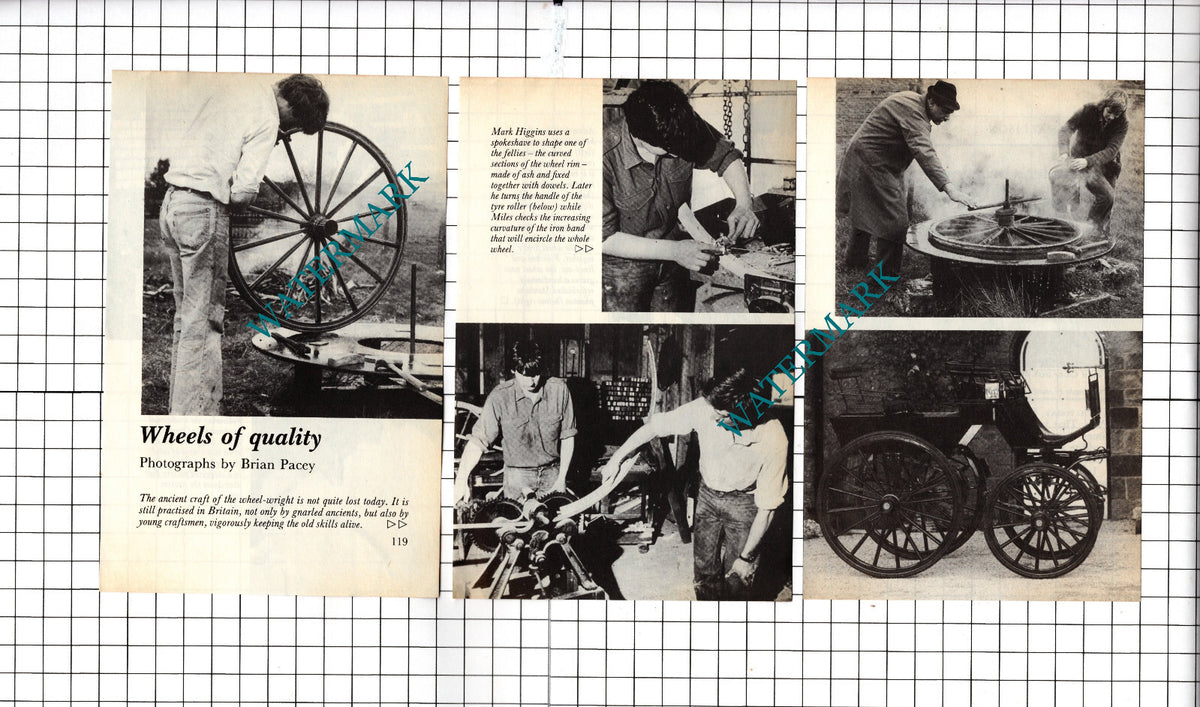 Richard Gill and Sons Harrogate Yorkshire Wheelwrights - 1985 Small Article