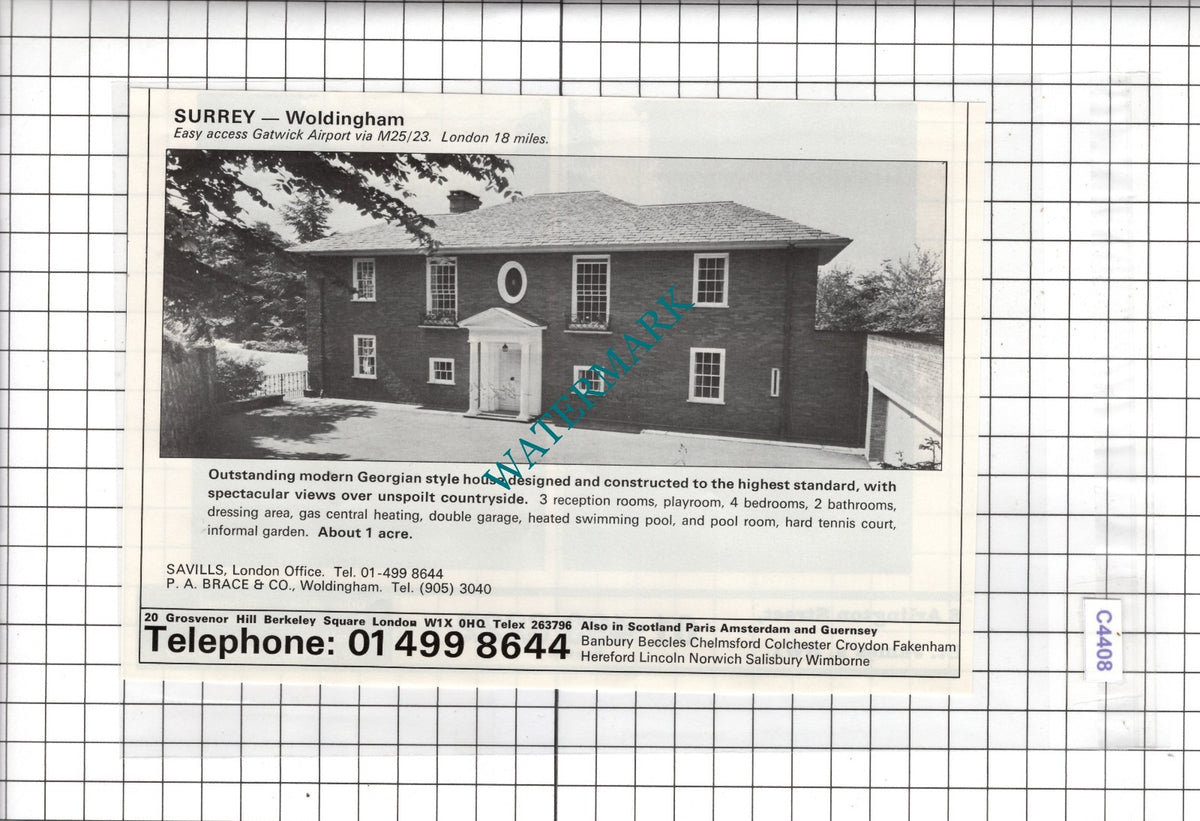 Woldingham Surrey House Sale Advert - 1978