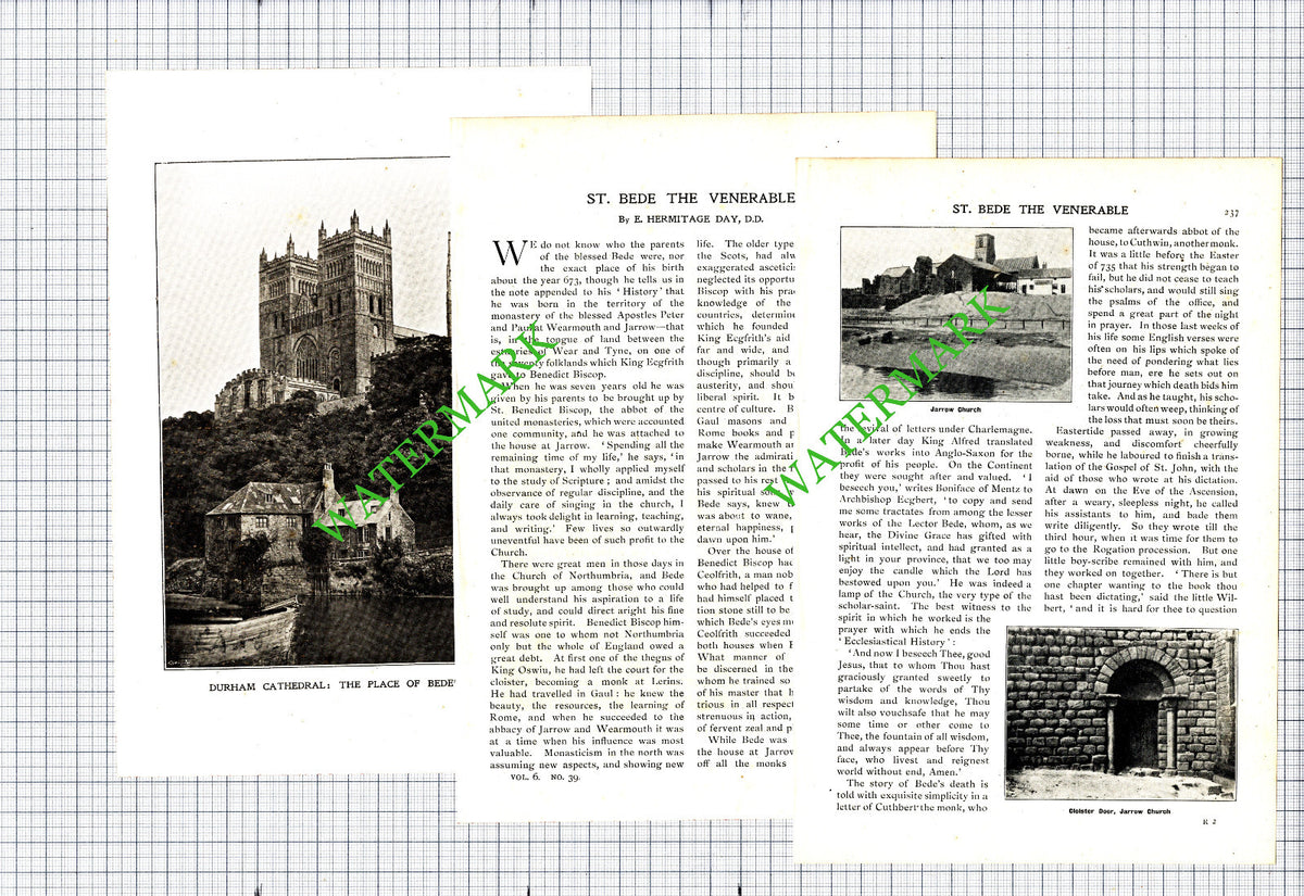St Bede The Venerable Durham - 1906 Article