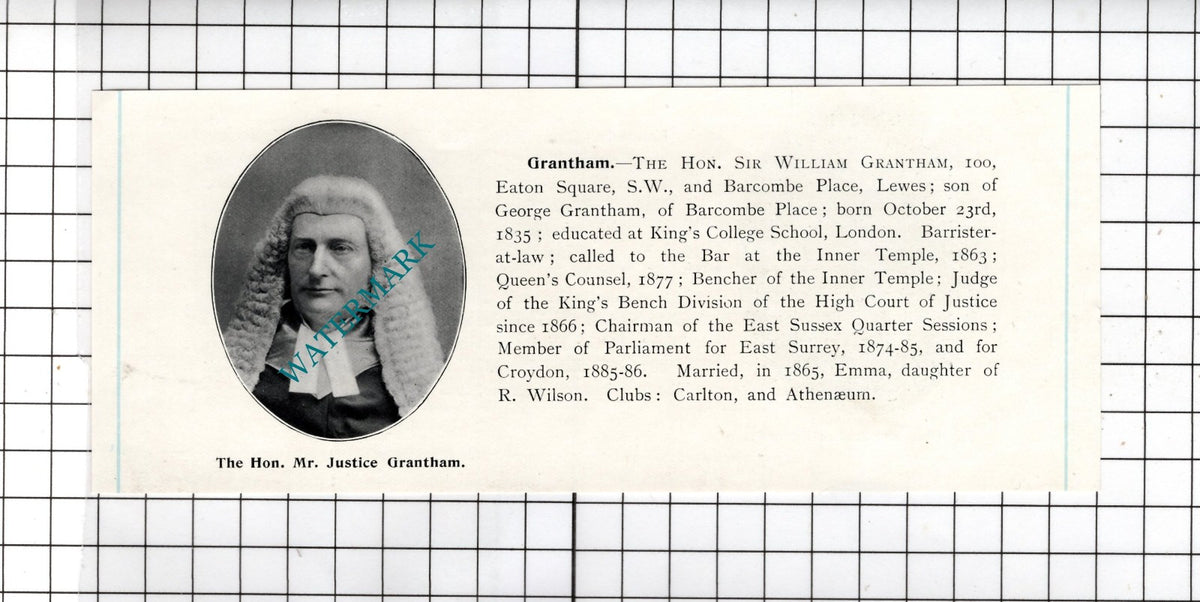 Sir William Grantham Barcombe Place / Sir William Rann Kennedy - c.1905 Clipping