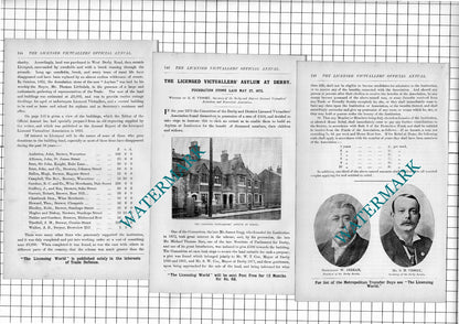 Liverpool Licenced Victuallers Asylum Derby Vessey Jerram -1902 Article
