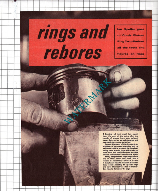 Cords Piston-Ring Co George Clarkson - 1965 Article