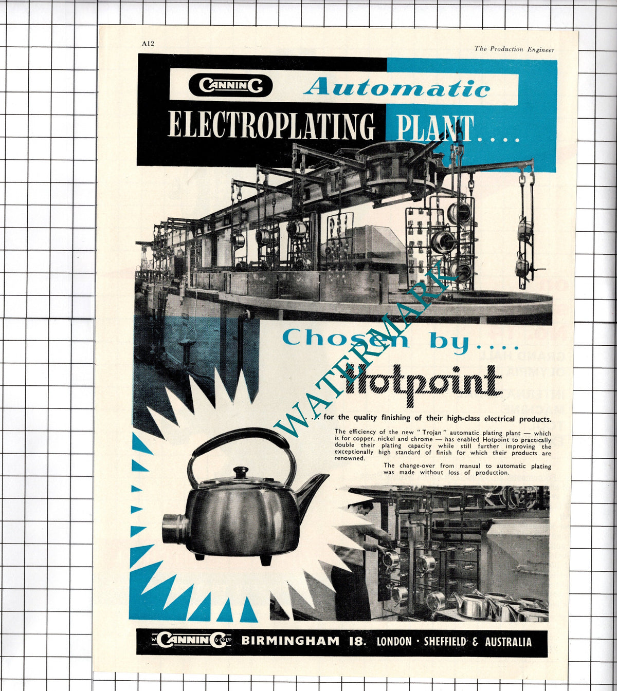 Canning & Co Ltd Birmingham - 1960 Advert