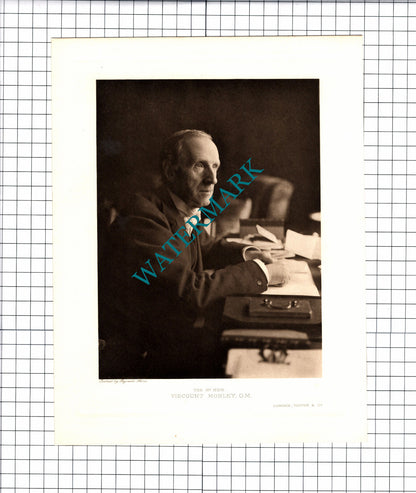 Viscount Morley Of Blackburn - c.1914 Print / Article