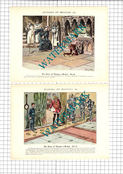 Thomas a Becket   - c.1921 Book Prints