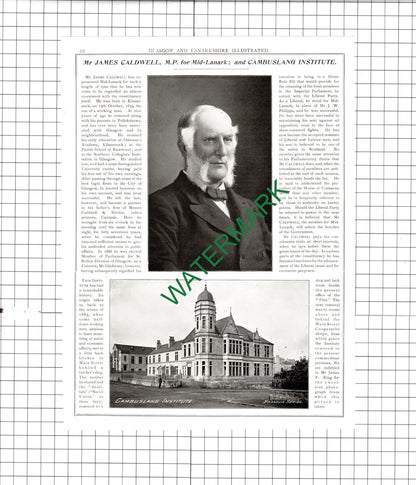 Mr George Gray Blairtum Park Rutherglen  James Caldwell Kilmarnock -1904 Article