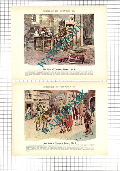 Thomas a Becket   - c.1921 Book Prints