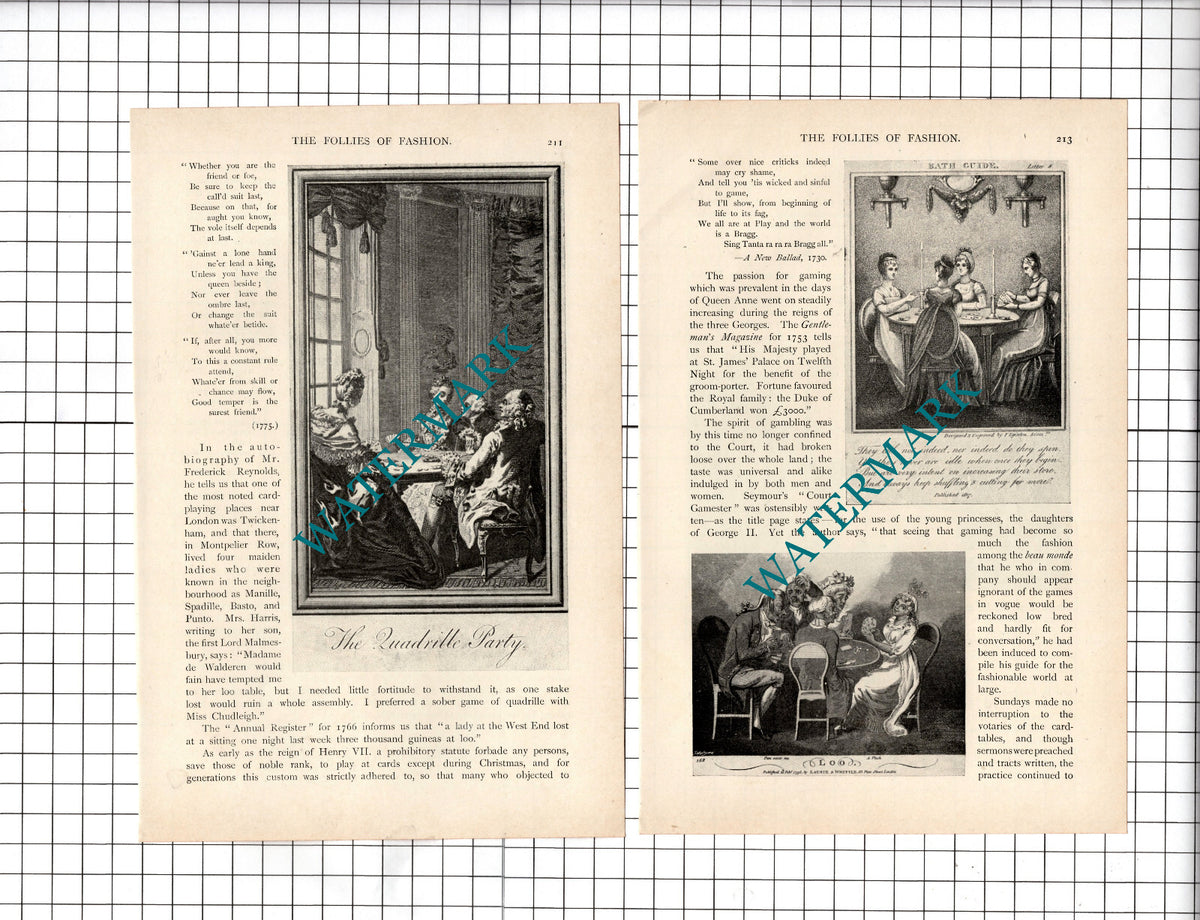 Card Playing by Louisa Parr - c.1898 Article
