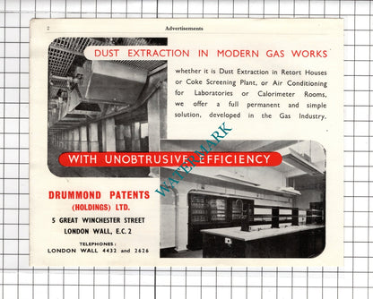 Graphite Products Ltd London / Drummond Patents  Holdings Ltd  - 1951 Advert