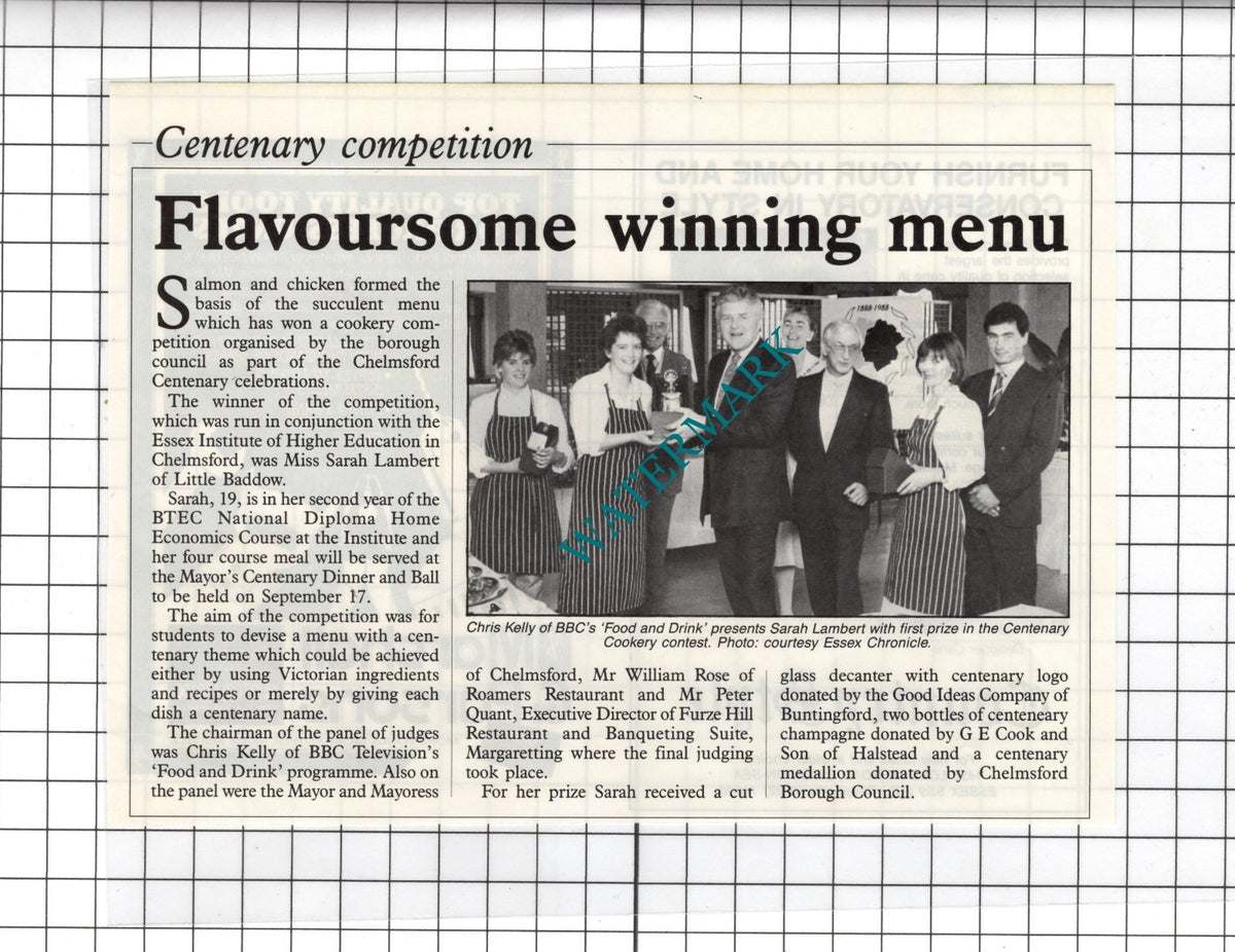 Miss Sarah Lambert Little Baddow Essex - 1988 Clipping