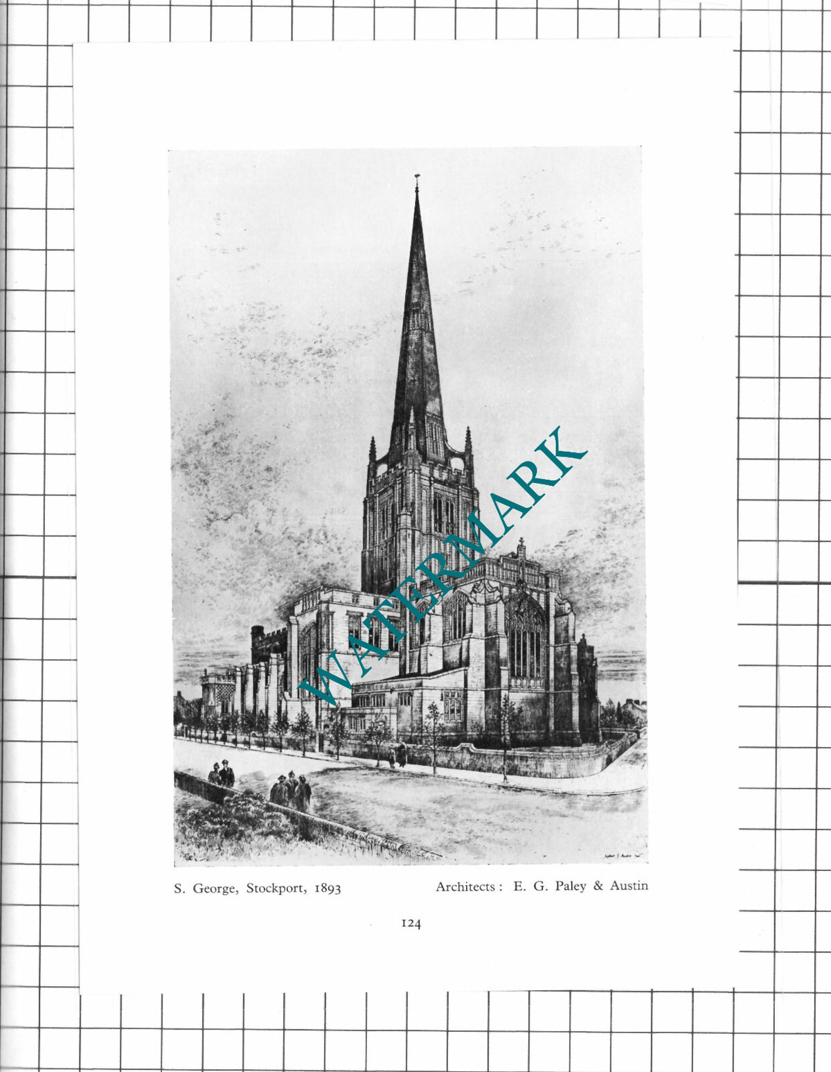 St George's Church Stockport Manchester - 1956 Clipping