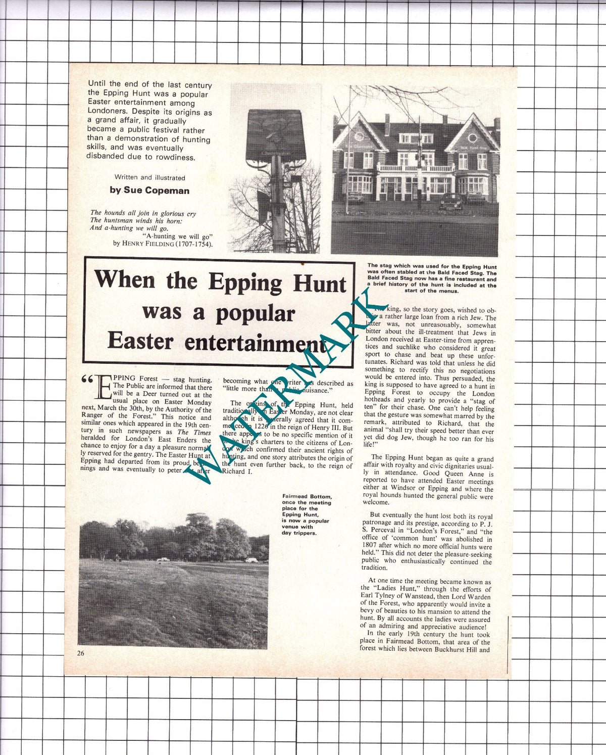 The Epping Hunt  - 1976 Article