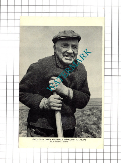 Tom Swinford Filkins Oxfordshire   John Garroch Orkney - 1969 Clipping / Print