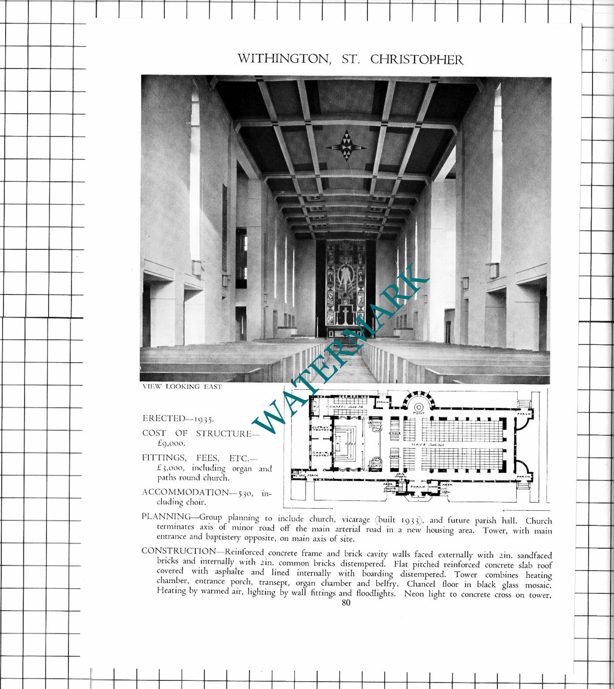 St Christopher's Church Withington Bernard A Miller Architect - c.1947 Article