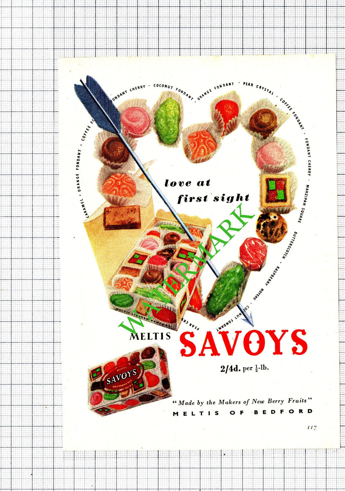 Meltis Of Bedford Savoys Small Advert  - 1956 Cutting