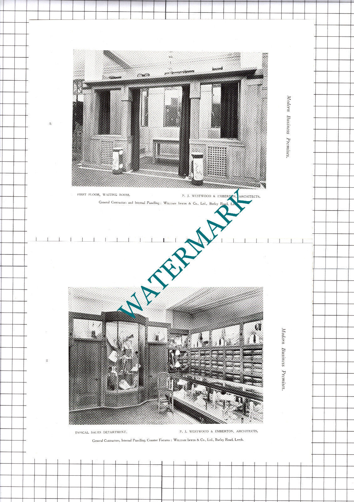Austin Reed Ltd Leeds Westwood and Emberton Architects - 1923 Book Prints