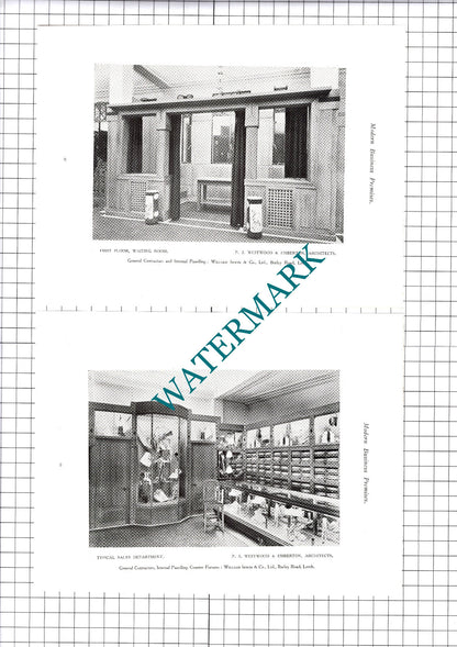Austin Reed Ltd Leeds Westwood and Emberton Architects - 1923 Book Prints