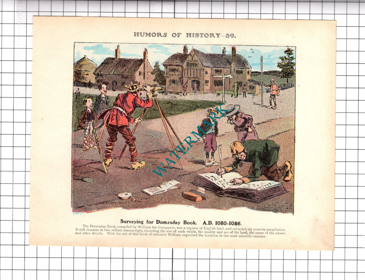 Domesday Book - c.1921 Clipping / Print