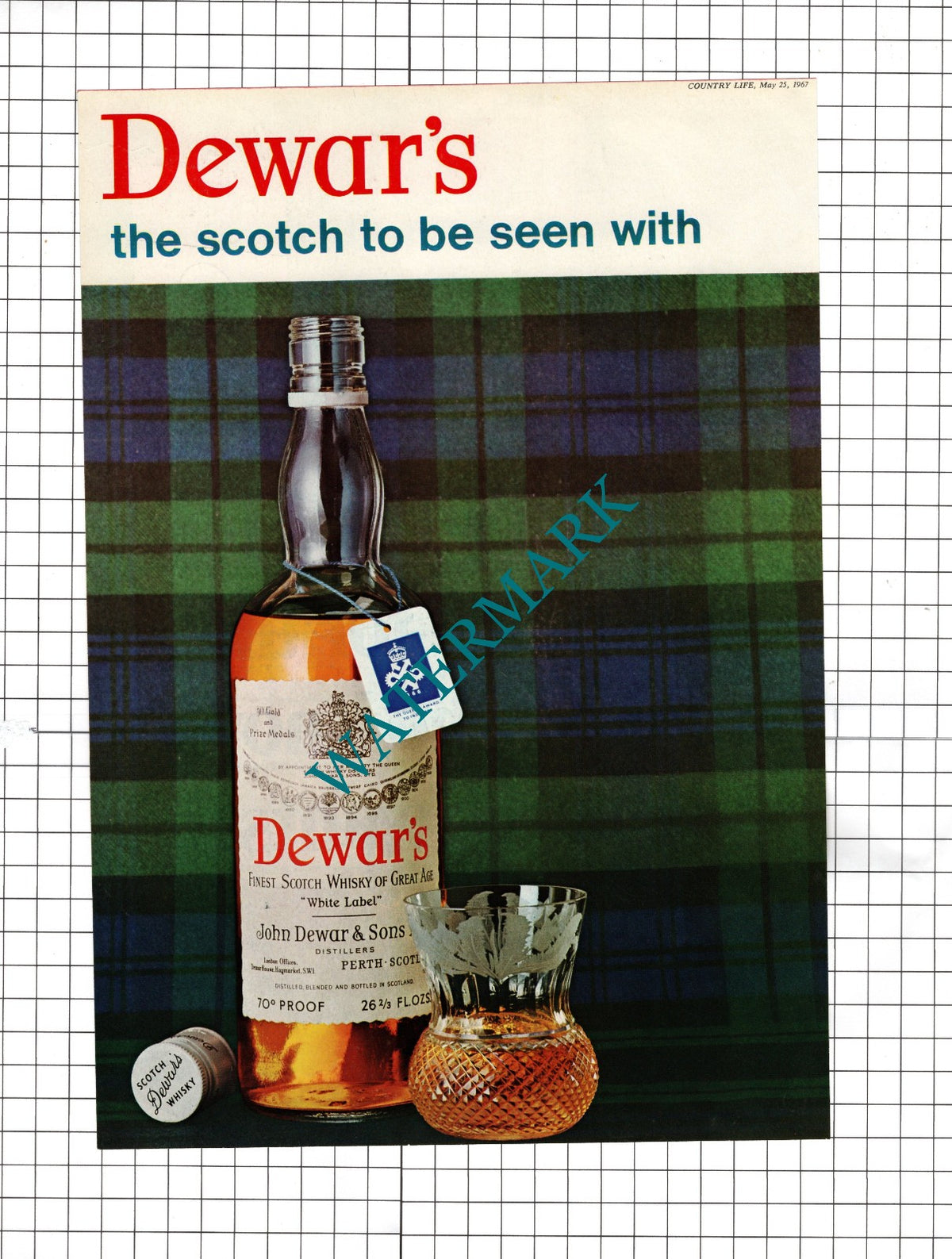 Dewar's Whisky Advert  / Gold Leaf Cigarettes Advert - 1967