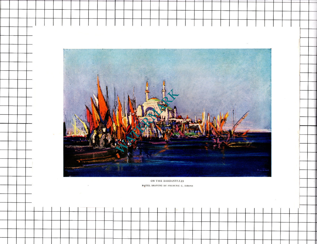 Dardanelles Frederic C Hirons -  1927 Print