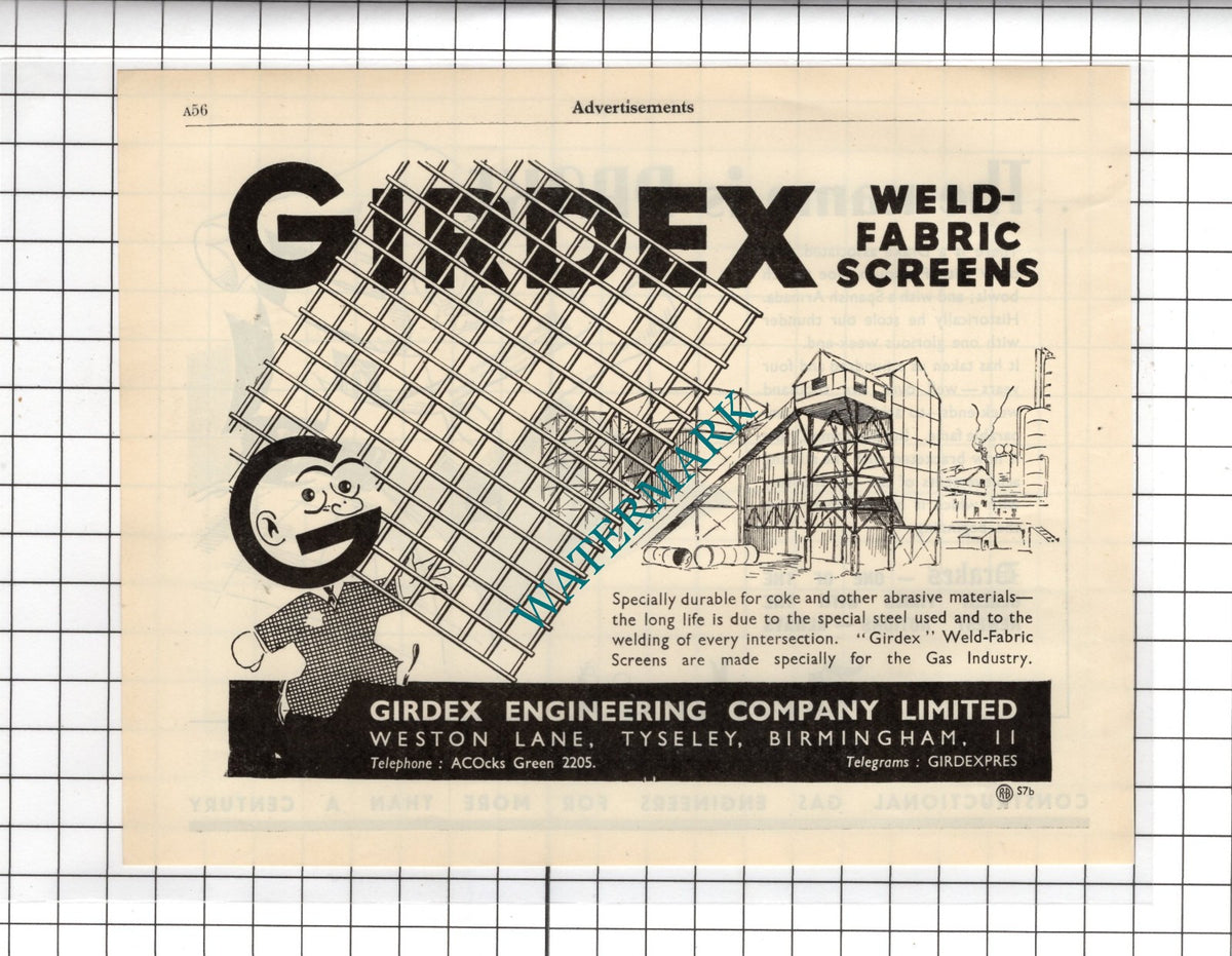 Drakes Ltd Halifax Yorkshire / Girdex Engineering Co Ltd Tyseley - 1951 Advert