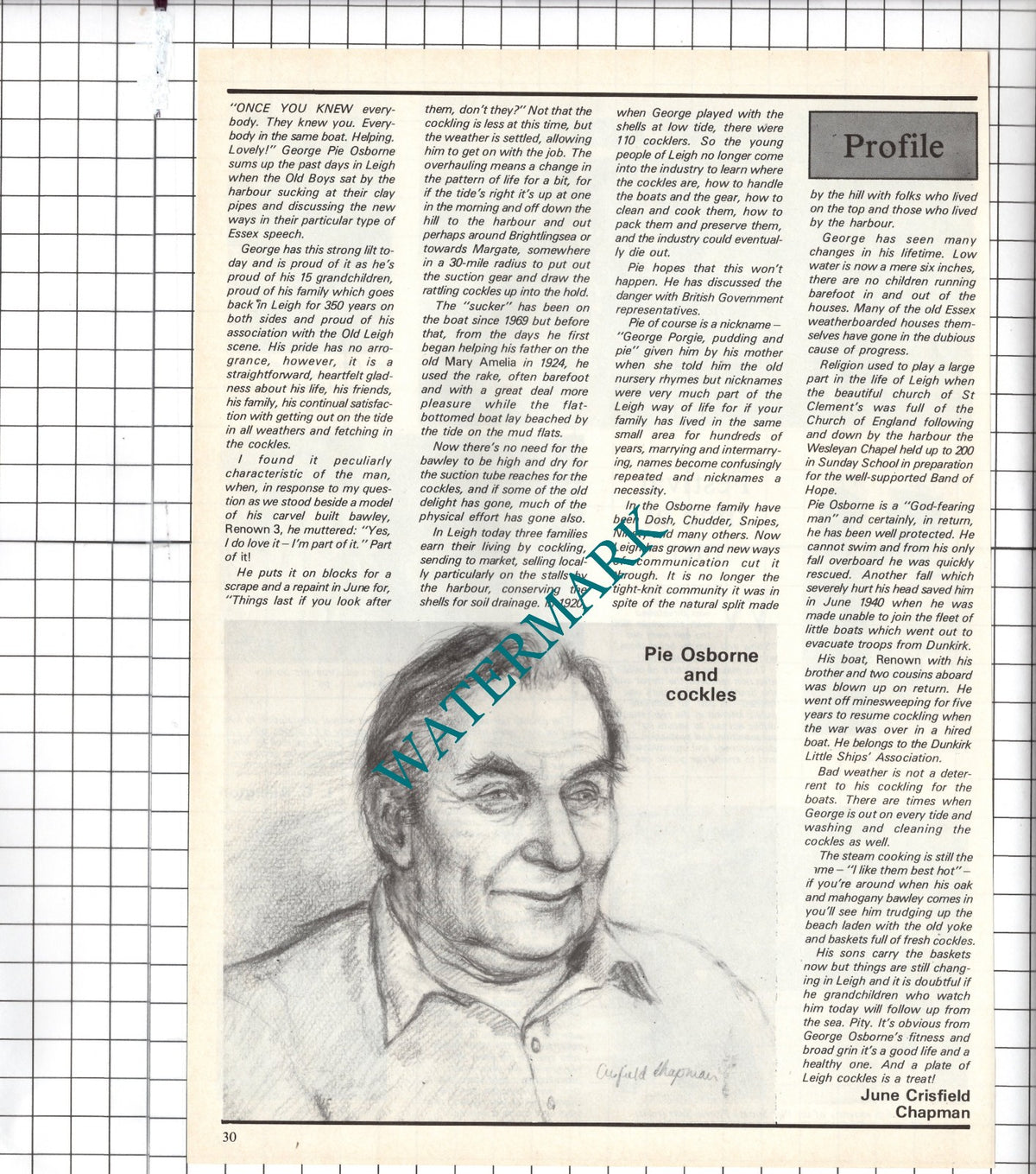 George Pie Osborne Leigh Essex George Osborne - 1984 Article