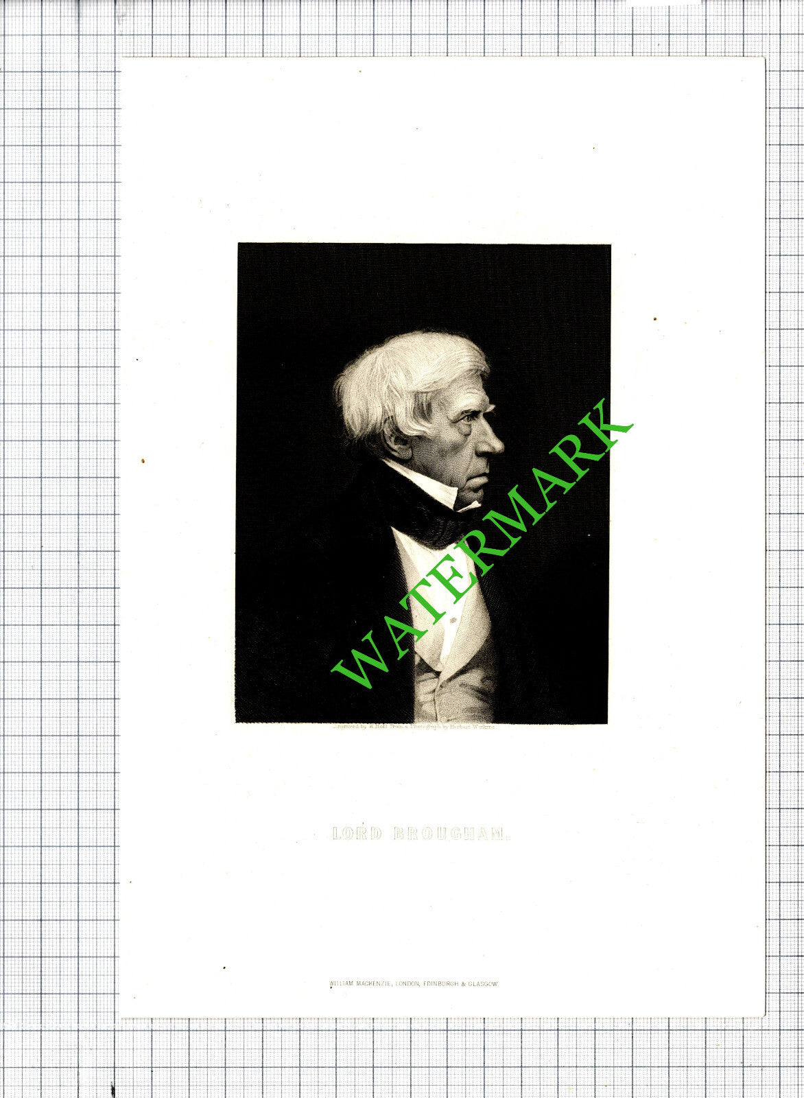 Lord Brougham- c.1887 Print
