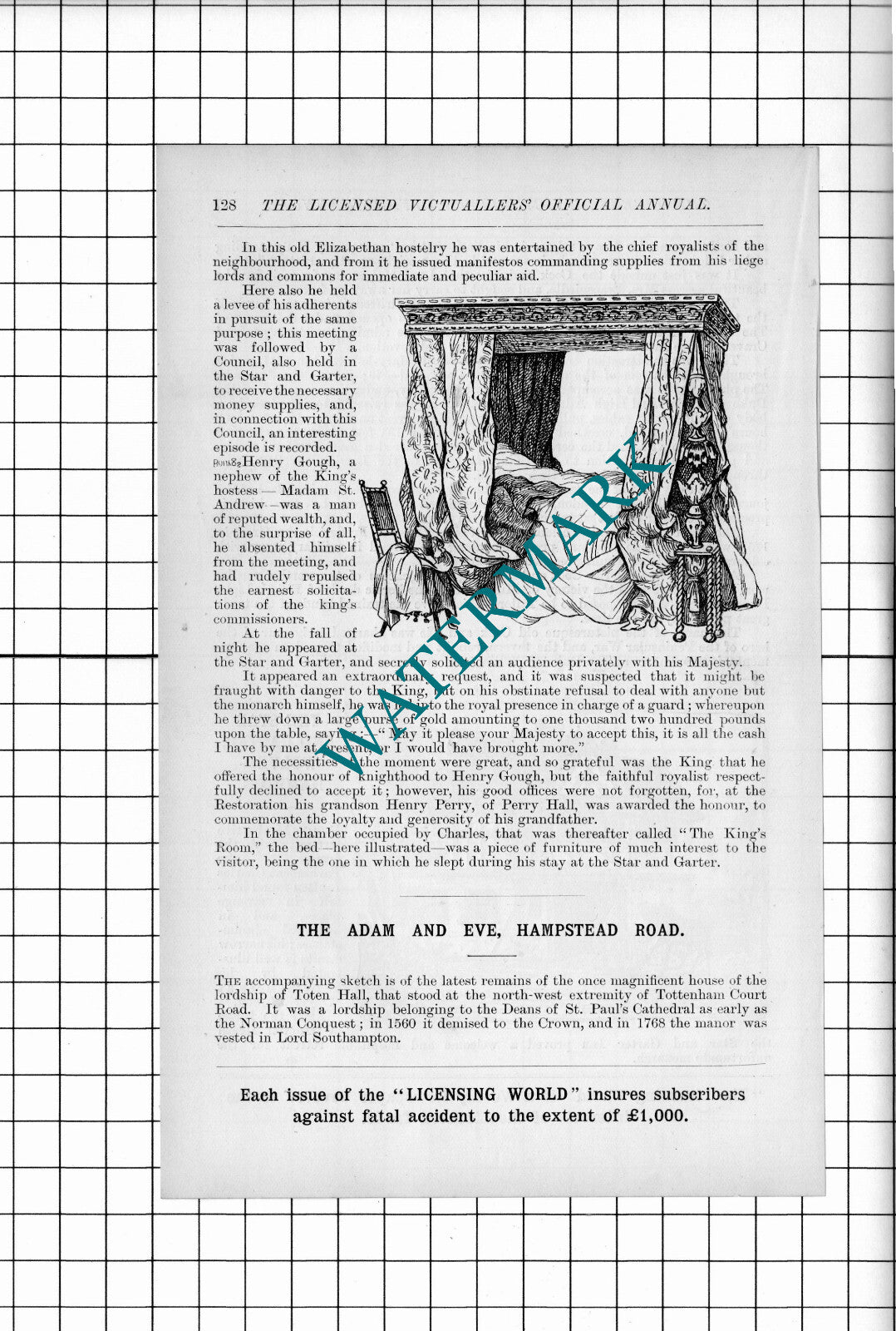 Cock and Pie Drury Lane London Star and Garter Inn Wolverhampton -1902 Article