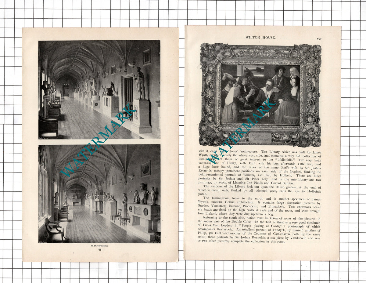 Wilton House Salisbury by Beatrix Pembroke  - c.1899 Article