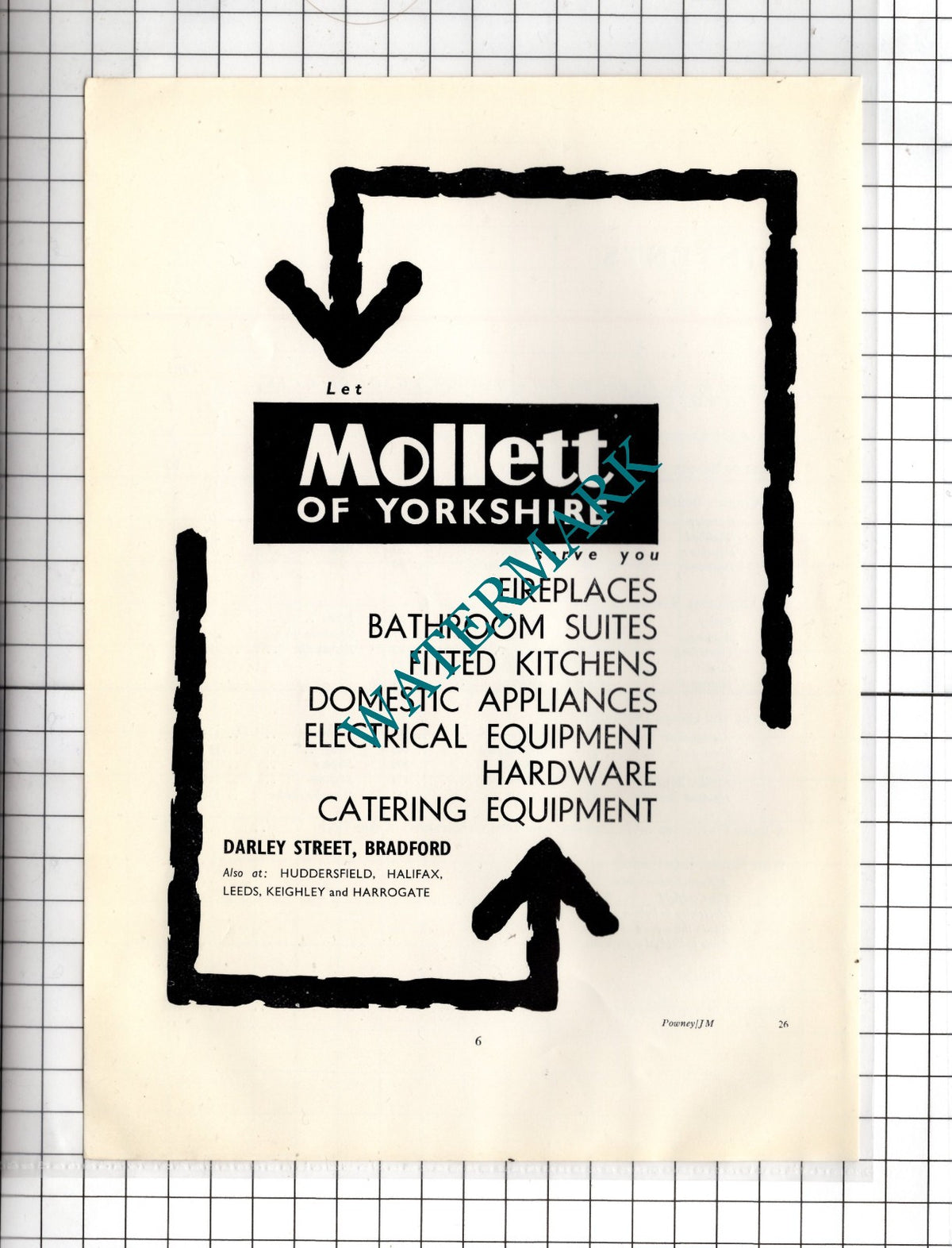 Mollett Of Yorkshire Darley Street Bradford Yorkshire  -  c.1962 Advert