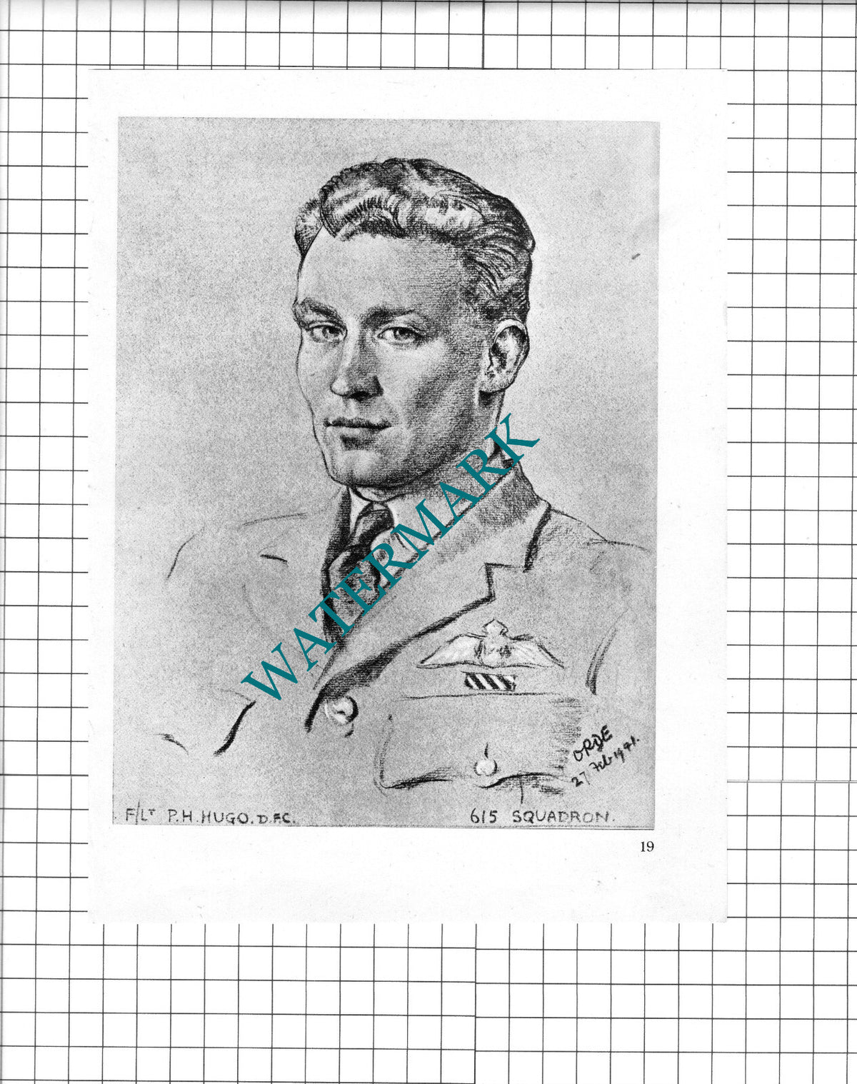 P/O J R Urwin-Mann  / Flt Lt P H Hugo  WW2 Pilot - 1942 Book Print