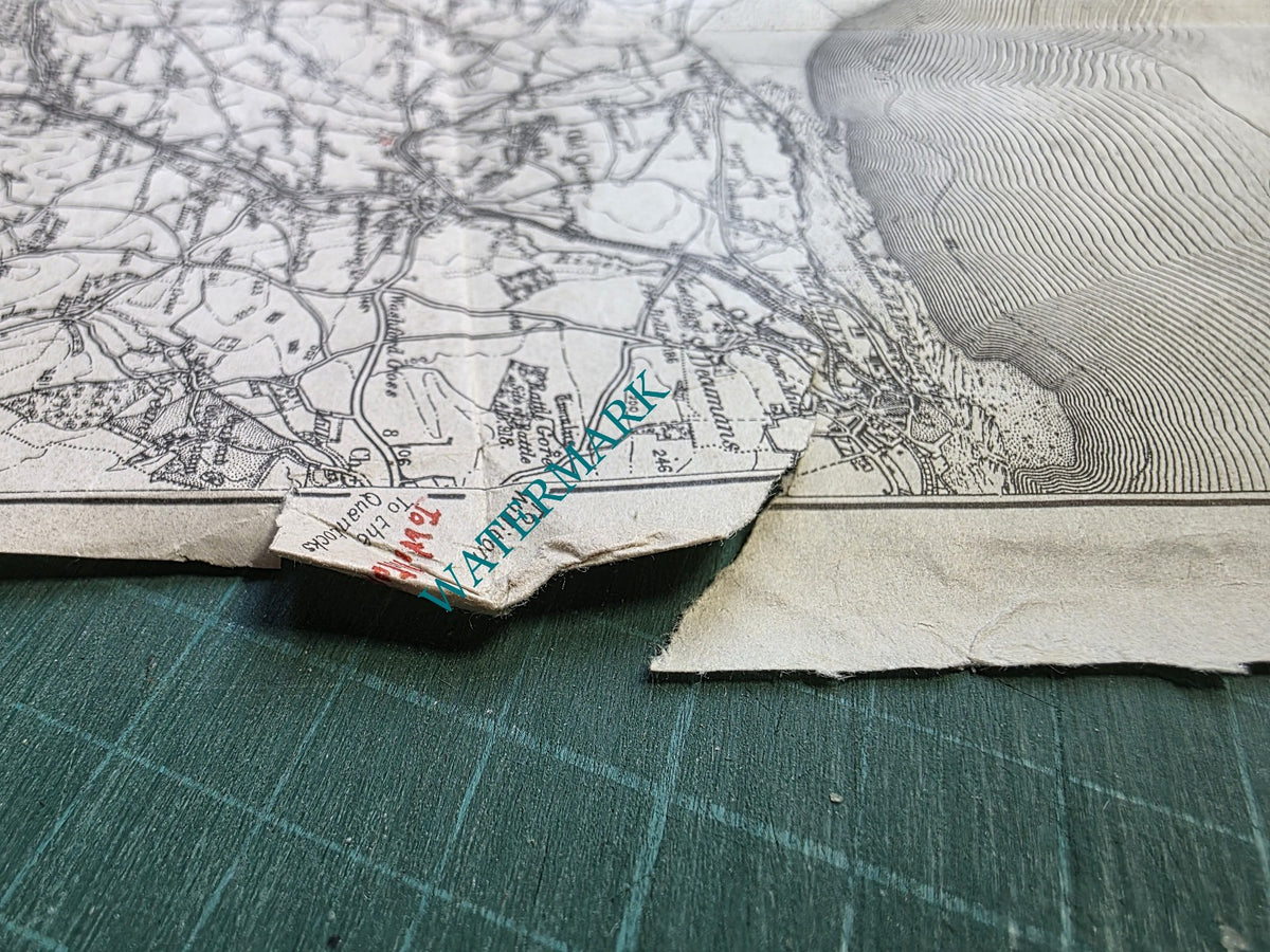 Chanin and Thomas Auctioneers Minehead Somerset Folded  Map - c.1923