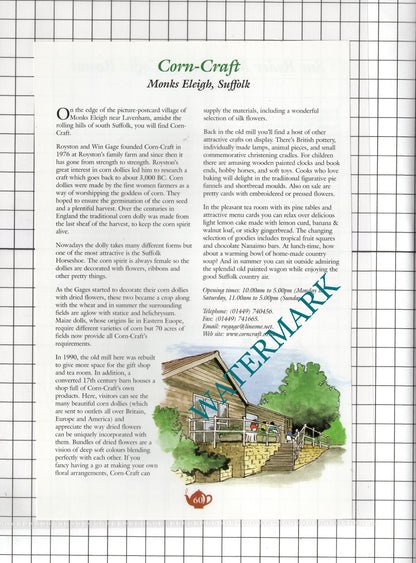 Corn-Craft Monks Eleigh Royston Gage Sue Ryder Cavendish Suffolk - c.2001 Advert