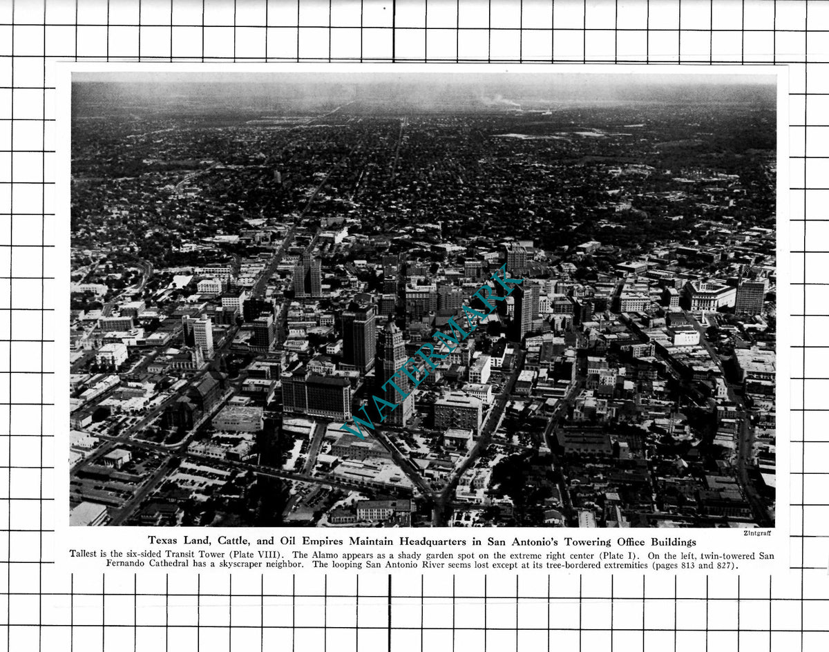 San Antonio Texas America - 1947 Clipping